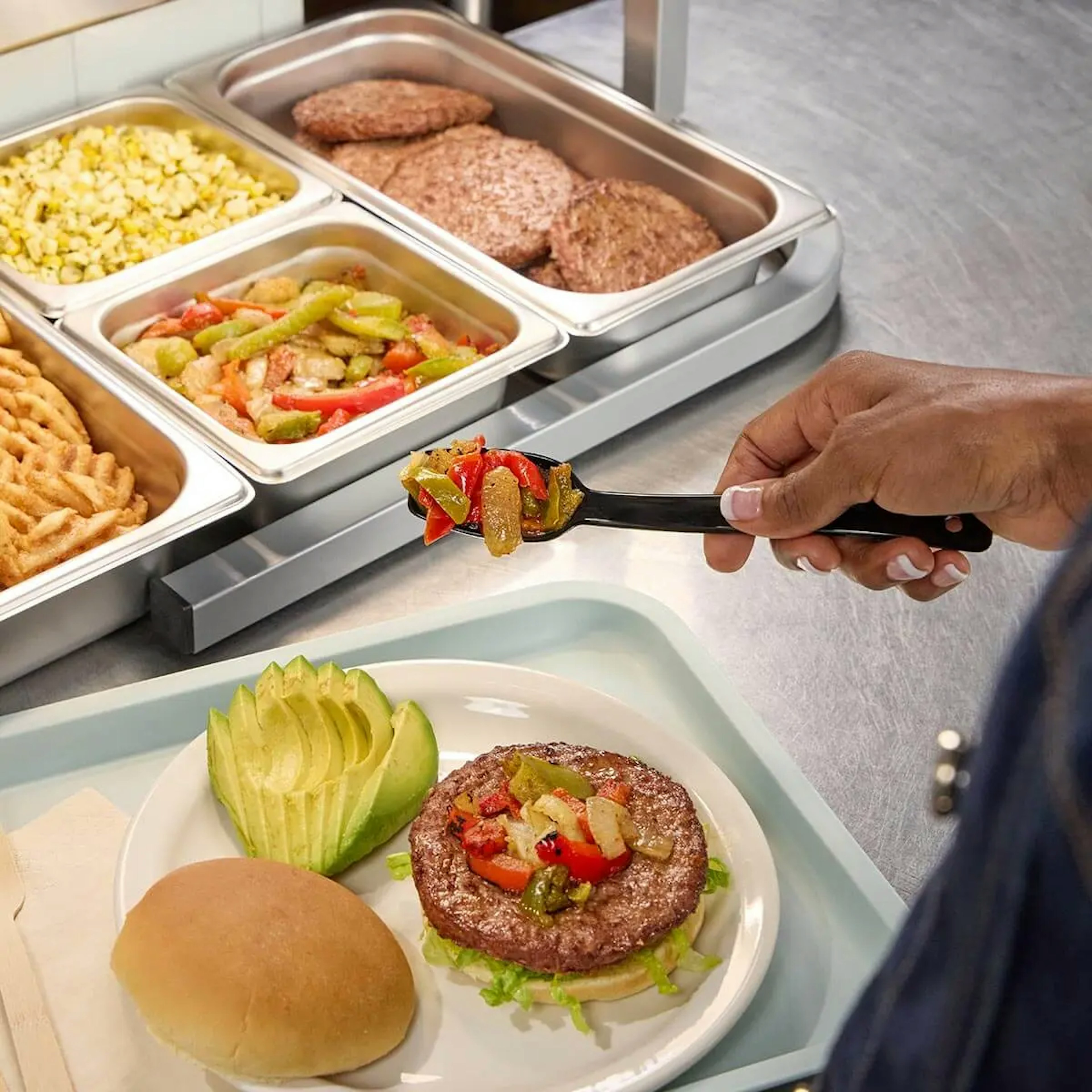 Food Station: Burger Bar for Healthcare