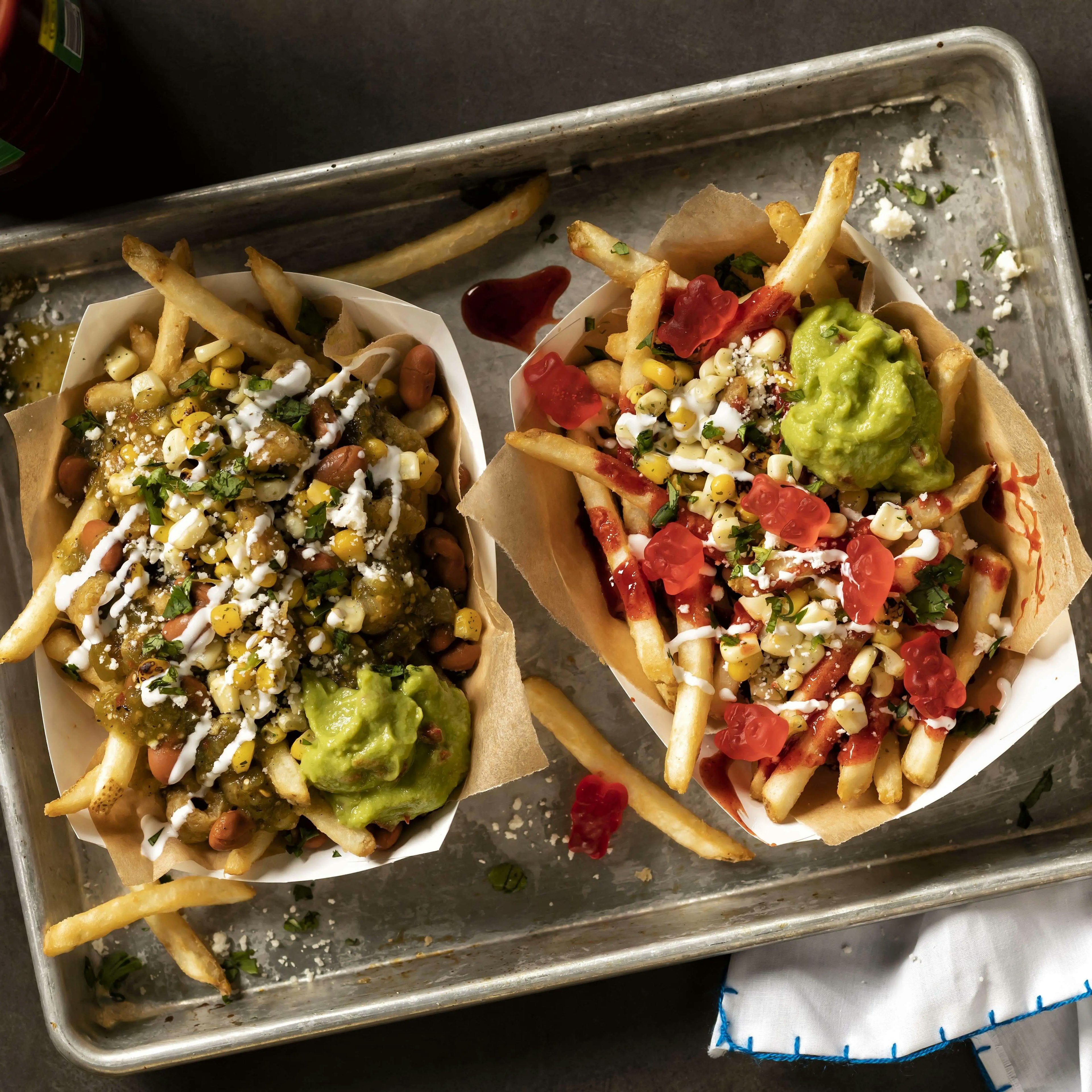 Papas Locas Corn Loaded Fries Recipe Card