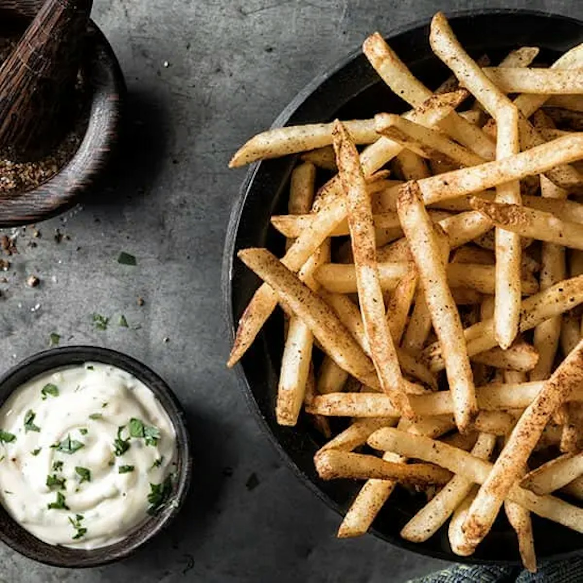 Syrian Spiced Fries With Lemon Aioli Recipe Card