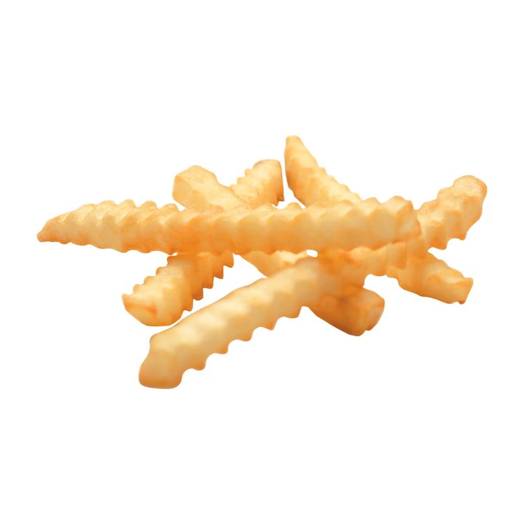 Clear Coated Shoestring Crinkle Cut Fries Product Card