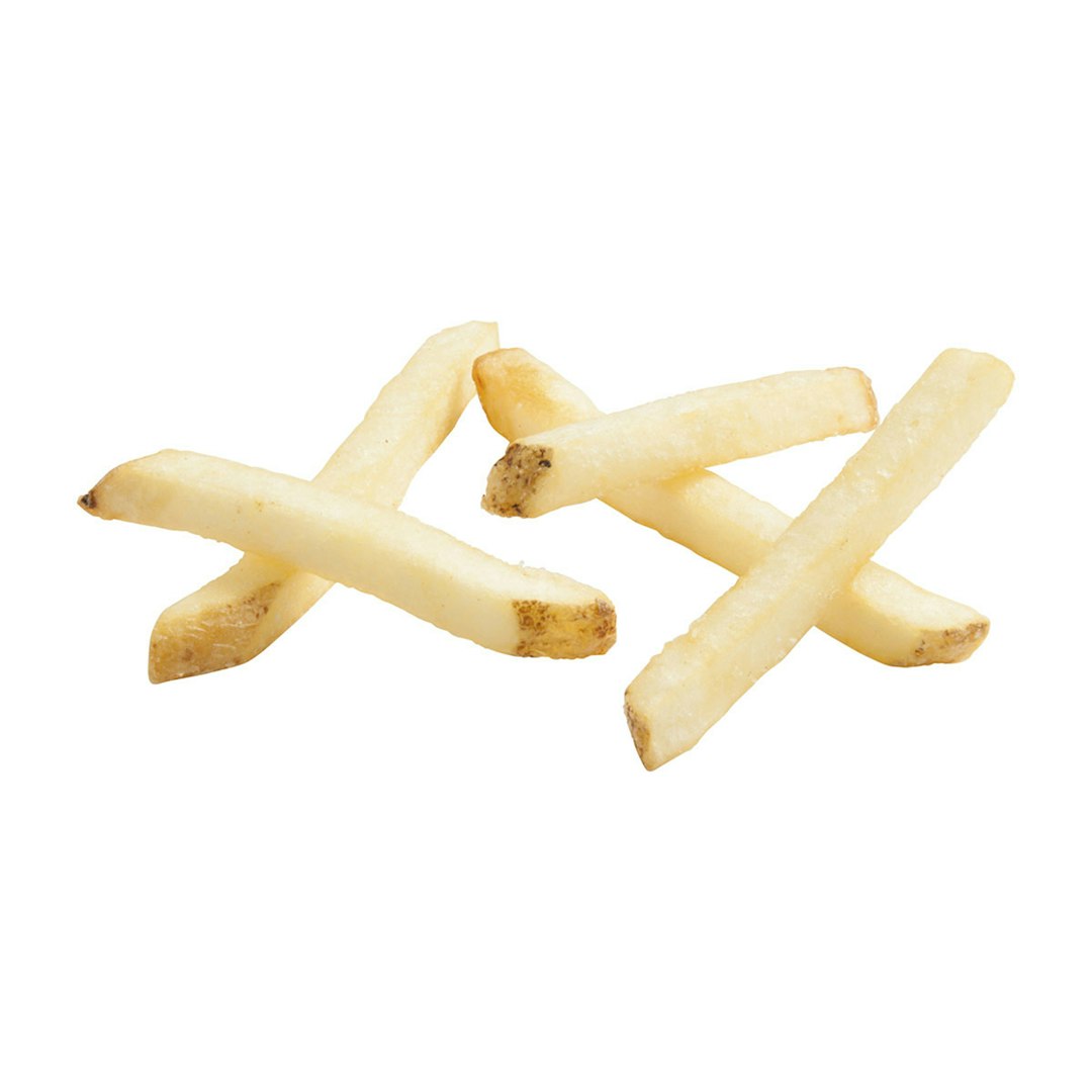 Clear Coated Straight Cut Fries, Skin On